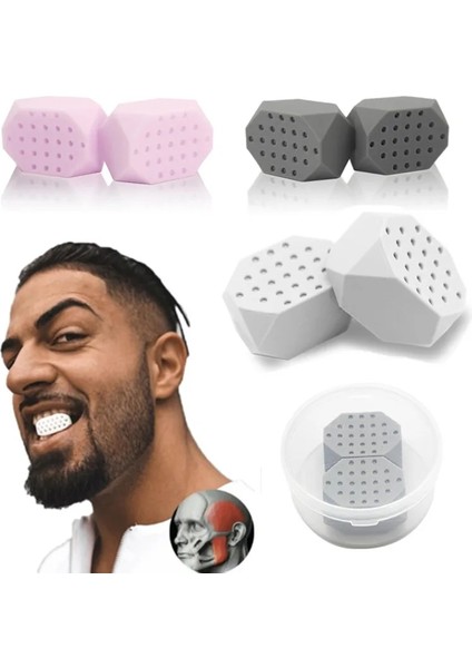 6 Kuşak Gri Stil Yüz Toner Topu Çene Kas Egzersiz Çene Şekli Eğitmen Yüz Eğitim Topları Erkekler Için Taşınabilir Fitness Ekipmanları Wome Yeni (Yurt Dışından) modelleri