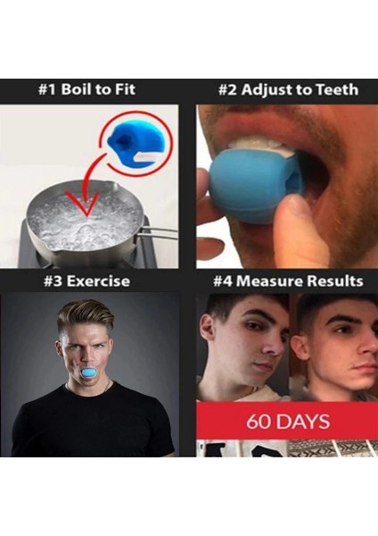 Bej Tarzı 50LB Fitness Yüz Masseter Erkekler Yüz Ağız Jawline Egzersiz Çene Egzersiz Chew Ball Bite Breaker Trainin (Yurt Dışından) fırsatları