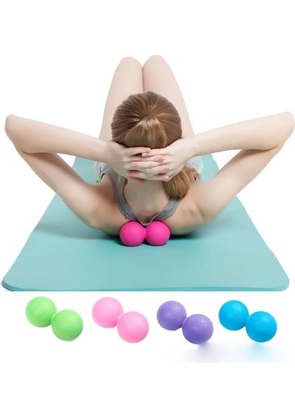 Mor Tarzı Fıstık Masaj Topu Tek Çift Lakros Topu Tetik Noktası Ağrı Bırakma Fasya Topu Fitness Masajı Egzersiz Topu Yoga Için (Yurt Dışından) fırsatları