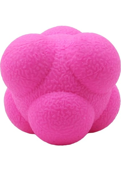 Pembe Tarzı Altıgen Reaksiyon Topu Silikon Çeviklik Koordinasyonu Refleks Egzersiz Sporları Fitness Eğitim Topu (Yurt Dışından)