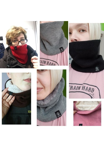 WJ74-12 Stili Kış Moda Eşarp Kadınlar Için Erkek Örme Eşarp Kalınlaşmış Yün Yaka Atkılar Boyun Eşarp Sıcak Atkısı Kayak Atkılar Susturucu (Yurt Dışından) fiyatları