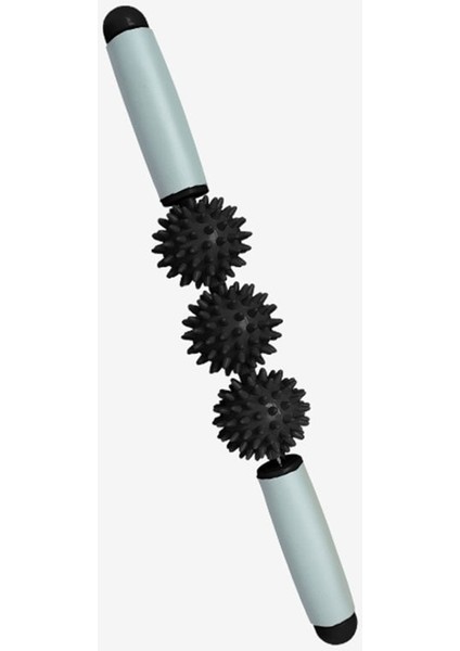 Siyah-3 Top Stili Vücut Kas Gevşeme Masajı Yoga Spor Silindir Sopa Fitneoint Dikenli Top Ön Pano Çubuk Spor Salonu Egzersizi Pilates Bar (Yurt Dışından)