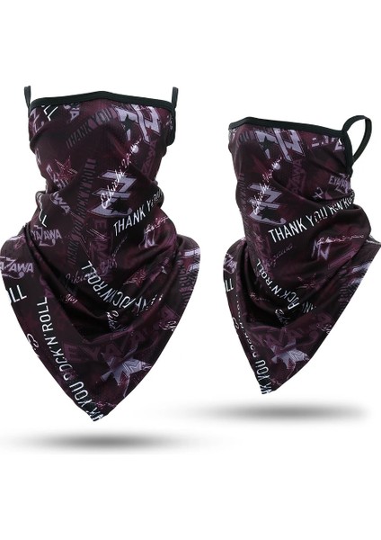 No.25 Tarzı Yaz Baskılı Üçgen Bandana Koşu Bisiklet Yarım Yüz Maskeleri Avcılık Kayak Yürüyüş Balıkçılık Bisiklet Snowboard Eşarp Erkekler Kadınlar (Yurt Dışından)