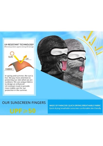 X2 Stili Hayvan Balaclava Erkek Eşarp Sevimli Yüz Maskesi Kedi Köpek Komik Bandana Bisiklet Kayak Yüz Kalkanı Moto Biker Motosiklet Tam Yüz Maskesi (Yurt Dışından) fırsatları