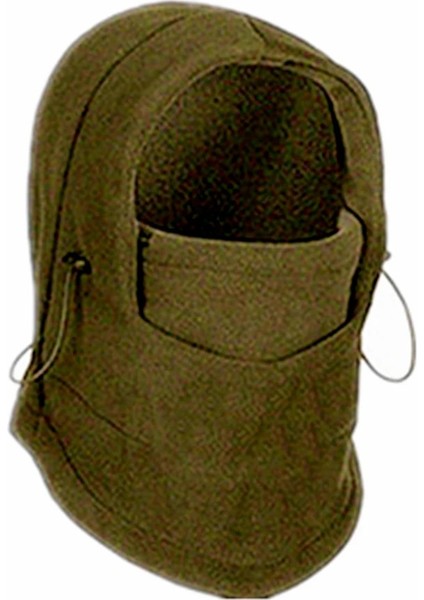 Yeşil Stil Kış Suya Dayanıklı Termal Balaclava Erkekler ve Kadınlar Hoodie Şapka Boyun Isıtıcı ve Yürüyüş Şapkası (Yurt Dışından)