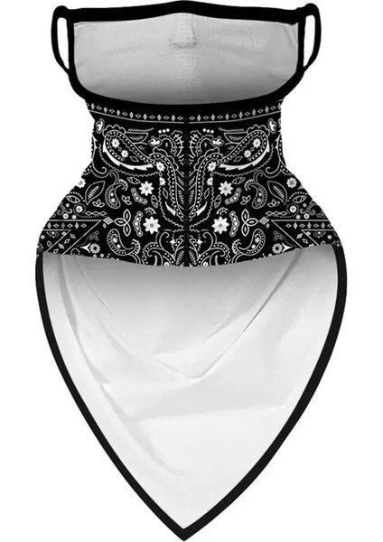 Diğer Stil Unisex Men Women Face Scarf Bandana Ear Loops Face Balaclava Neck Gaiters Digital Printed Windproof Thin Wrap Scarf (Yurt Dışından) indirimleri