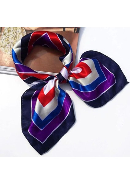 No.10 Tarzı Bayan Küçük Saten Ipek Eşarp Baskı Wrap Buruşuk Zarif Mendil Bandana Boyun Saç Bağlı Kravat Eşarp Şal Aksesuarları (Yurt Dışından) fiyatları