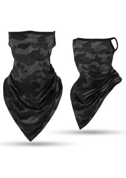 Siyah Stil Yeni Askeri Yürüyüş Atkıları Polyester Rüzgar Geçirmez Boyun Isıtıcı Yüz Maskesi Anti Uv Taktik Yüz Kamuflaj Bandana Baskı (Yurt Dışından)