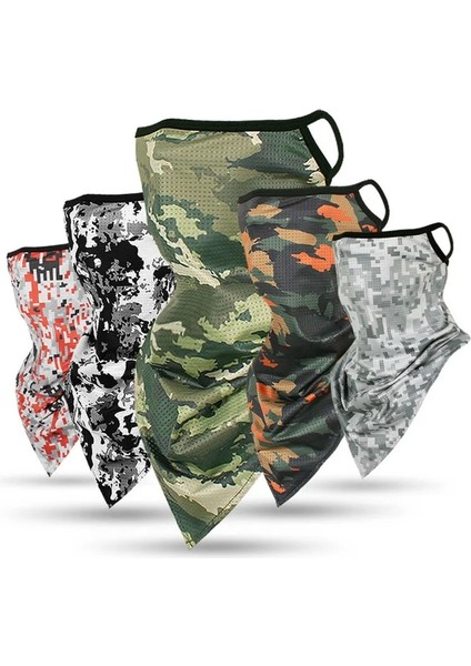 Siyah Stil Yeni Askeri Yürüyüş Atkıları Polyester Rüzgar Geçirmez Boyun Isıtıcı Yüz Maskesi Anti Uv Taktik Yüz Kamuflaj Bandana Baskı (Yurt Dışından) modelleri