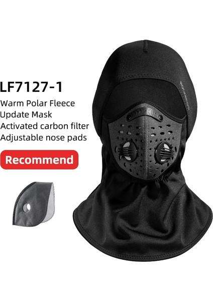 LF7127-1 Stili Rockbros Kış Kayak Yüz Eşarp Yüz Maskesi Bisiklete Binme Kayak Koşu Spor Eğitimi Balaclava Winderproof Bisiklet Aksesuarı (Yurt Dışından)