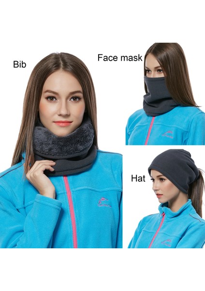 Koyu Gri Tarzı Açık Kadın Erkek Kış Sıcak Yumuşak Eşarp Katı Kablo Örgü Yün Snood Infinity Boyun Isıtıcı Kukuletası Yaka Eşarp Moda Dekor (Yurt Dışından)