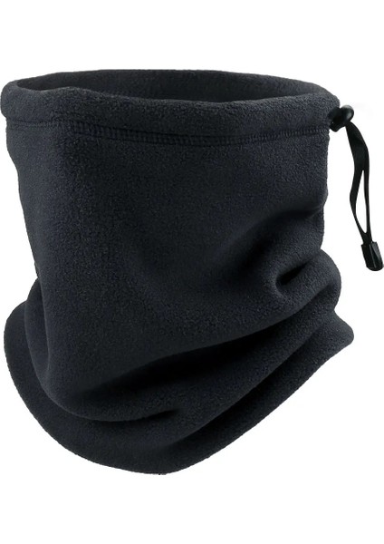 Siyah Stil Kadın Erkek Polar Boyun Isıtıcı Tozluk Bandana Termal Yarım Maske Yürüyüş Bisiklete Binme Koşu Snowboard Kayak Yüz Kapağı Tüp Eşarp Kış (Yurt Dışından)