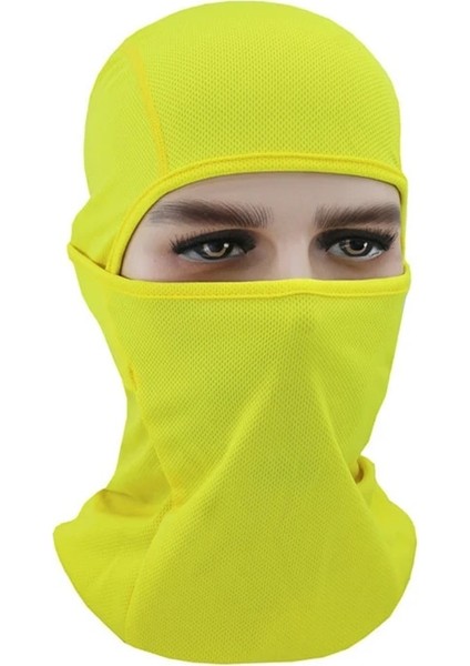 CA065-SARI Stil Motosiklet Yüz Maskesi Bisiklet Balaclava Tam Kapak Buffs Şapka Balaclava Likra Kayak Boyun Yaz Güneşi Ultra Uv Koruması Ince Sıcak (Yurt Dışından)
