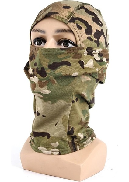 No.17 Stili Taktik Kamuflaj Balaclava Tam Yüz Maskesi Cs Wargame Ordu Avcılık Bisiklet Sporları Kask Astar Kap Askeri Multicam Arf (Yurt Dışından)