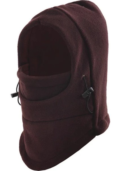 Kahverengi Tarzı 2020 Yeni Moda Sıcak Kap Kış Erkek Kadın Şapkalar Su Geçirmez Termal Polar Yün Şapka Kapşonlu Boyun Isıtıcı Yürüyüş Eşarplar (Yurt Dışından)