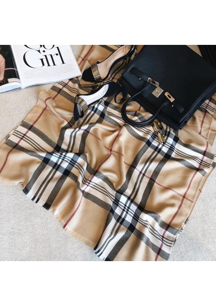 Bej Tarzı Sıcak Uzun Sarar Eşarp ile Kadın Kaşmir Eşarp Sonbahar Eşarp Ingiltere Clalaid Kaşmir Eşarplar (Yurt Dışından) fiyatları