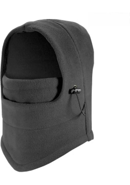 Gri Stil Yeni Yüksek Li Polar Yüz Maskesi Kış Rahat Sıcak Kayak Motosiklet Bisiklete Binme Yumuşak Termal Balaclava Swat Bisiklet Hood (Yurt Dışından)