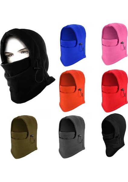 Gri Stil Yeni Yüksek Li Polar Yüz Maskesi Kış Rahat Sıcak Kayak Motosiklet Bisiklete Binme Yumuşak Termal Balaclava Swat Bisiklet Hood (Yurt Dışından)