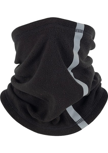 Siyah Stil Açık Kış Sıcak Polar Boyun Atkıları Yansıtıcı Kayak Boyun Kapak Maskesi Motosiklet Yarım Yüz Maskesi Eşarp Sürme Biker Windproof (Yurt Dışından)