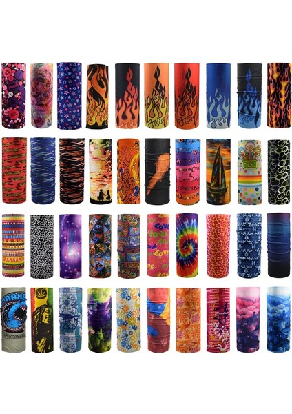 No.15 Tarzı 100 Colors Bandana Men Women Magic Scarf Cycling Hiking Camping Neck Tube Scarf Bandana Outdoor Bike Motorcycle Face Mask (Yurt Dışından) fiyatları