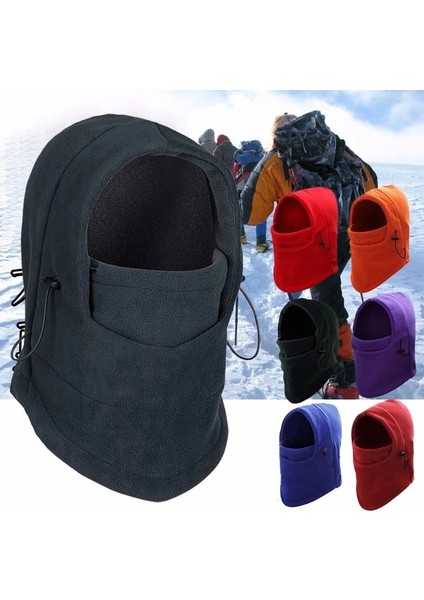 Yeşil Stil Moda Sıcak Kap Kış Erkek Kadın Şapkalar Su Geçirmez Termal Polar Balaclava Şapka Kapşonlu Boyun Isıtıcı Yürüyüş Atkılar (Yurt Dışından) modelleri