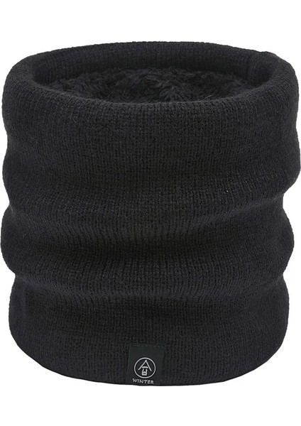 Koyu Gri Tarzı Unisex Winter Men Women Warm Knitted Ring Scarves Thick Elastic Knit Mufflers Children Neck Warmer Plush Polyester Scarf (Yurt Dışından) fiyatları