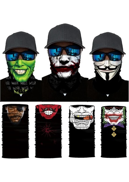 S102 Style Tek Boyut Bisiklet Açık Kafatası Dikişsiz Balaclava Sihirli Eşarp Erkek Kadın Güneş Koruma Bandana Boyun Çorapları Sürme Kamp Eşarp (Yurt Dışından) modelleri