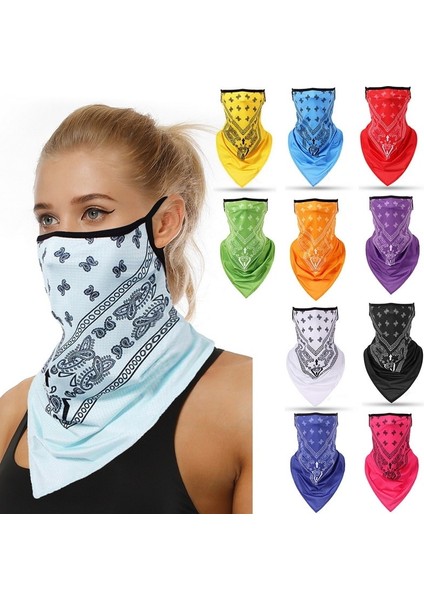 A6 Stili Unisex Kadın Erkek Nefes Üçgen Bandana Yarım Yüz Eşarp Boyun Kapak Erkek Kadın Eşarp 2021 (Yurt Dışından) fırsatları