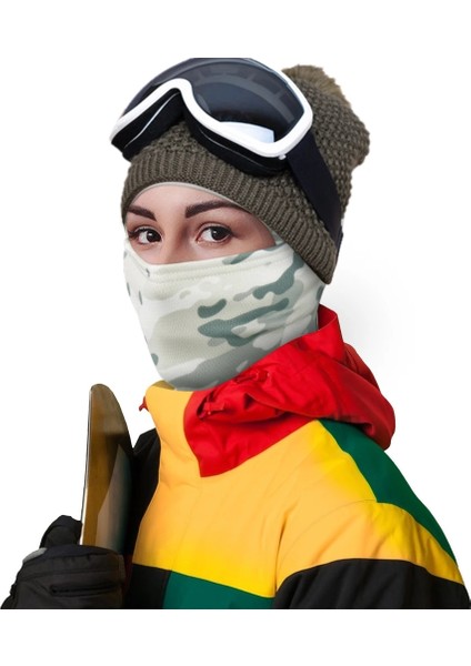 SUMMER-SP03 Style Kış Isıtıcı Polar Taktik Balaclava Tam Yüz Maskesi Kayak Paintball Koşu Avcılık Yürüyüş Bisiklet Sporları Snowboard Eşarp Erkekler (Yurt Dışından)