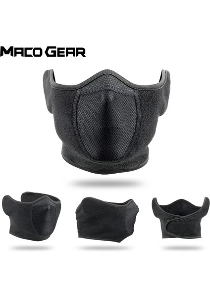 8DB-A02-004 Style Winter Running Masks Thermal Face Bandana Fleece Ear-Cover Hiking Scarf Snowboard Ski Mask Cycling Sport Neck Warmer Men Women (Yurt Dışından) fırsatları