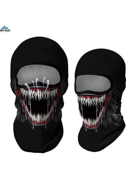 210001 Tam Maske Stili Nefes Alabilir Balaclava Tam Yüz Maskesi Venom Bandana Boyun Buff Körüğü Kominiarka Multicam Yürüyüş Eşarp Motosiklet Yüz Kapağı Yaz (Yurt Dışından) modelleri