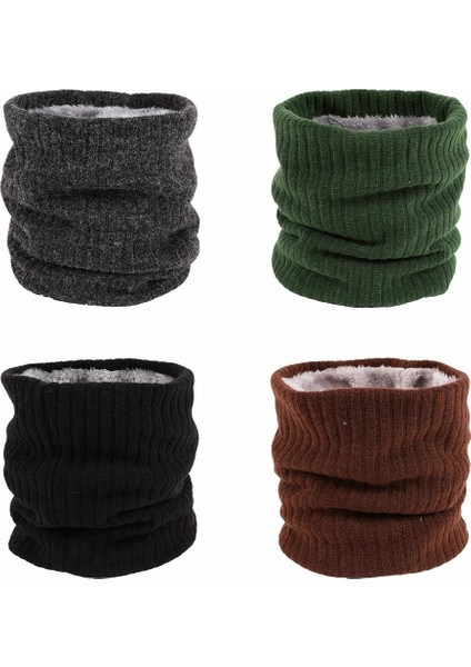Gri Tarzı Unisex Kış Yürüyüş Bisiklet Eşarp Faux Kürk Örgü ile Boyun Isıtıcı Tıknaz Yumuşak Kalın Daire Döngü Kadın Erkek Için Atkılar (Yurt Dışından) fiyatları