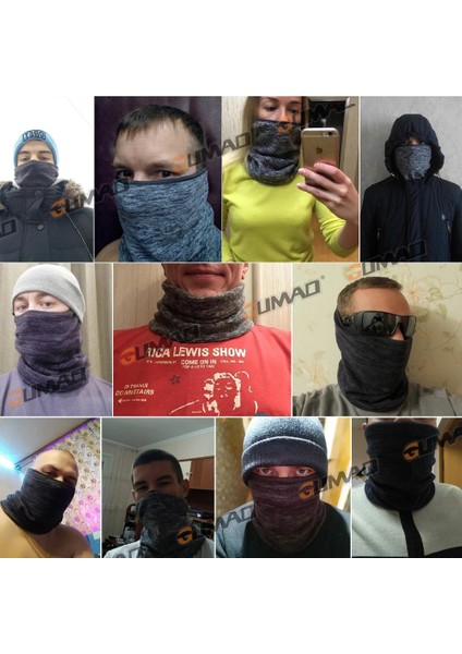 No.3 Tarzı Kış Polar Bandana Boyun Isıtıcı Tozluk Maskesi Tüp Eşarp Termal Yarım Yüz Kapak Spor Kayak Yürüyüş Bisiklet Snowboard Erkek Kadın (Yurt Dışından)