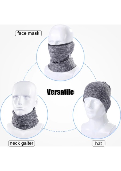 No.3 Tarzı Kış Polar Bandana Boyun Isıtıcı Tozluk Maskesi Tüp Eşarp Termal Yarım Yüz Kapak Spor Kayak Yürüyüş Bisiklet Snowboard Erkek Kadın (Yurt Dışından)