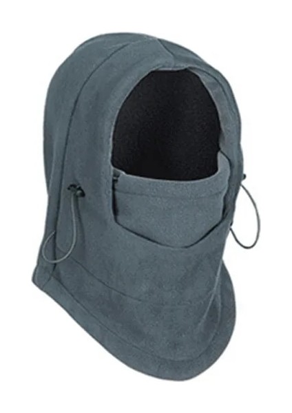 Koyu Gri Tarzı Tek Boyut Erkekler Kadınlar Şapka Kapşonlu Boyun Isıtıcı Yürüyüş Atkılar Açık Bisiklet Maskesi Kayak Rüzgar Geçirmez Polar Hood Cs Maskesi Kalınlaşmış Koruyucu Sıcak (Yurt Dışından)