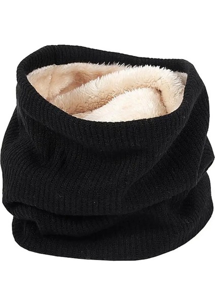 Siyah Stil Boyun Isıtıcı Açık Kış Kalın Kadife Kalınlaşmak Sıcak Polar Bisiklet Atkılar Erkekler Bufanda Kayak Tırmanma Boyun Eşarp Kalın Kadife (Yurt Dışından)