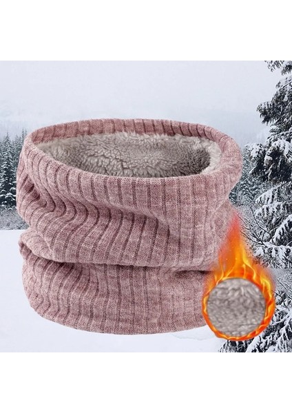 B8-Solid Style Kış Eşarp Erkekler Için Polar Yüzük Bandana Örme Sıcak Katı Eşarp Kadın Boyun Isıtıcı Kalın Kaşmir Sıcak Mendil Kayak Maskesi (Yurt Dışından)