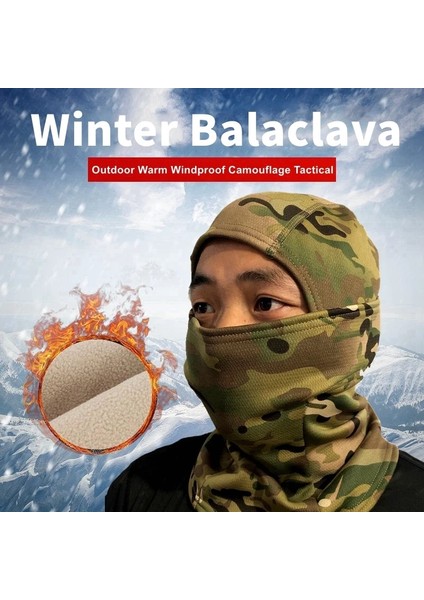Kış 02 Cp B Geri Stili Kış Taktik Balaclava Tam Yüz Eşarp Bandana Kamuflaj Körüğü Yüz Doğa Sporları Motosiklet Bisiklet Kayak Boyun Isıtıcı Erkekler (Yurt Dışından)