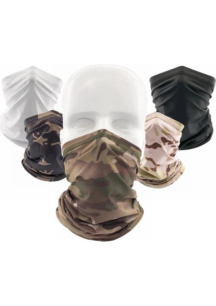 10 Gök Mavisi Stili Yarım Yüz Bandana Eşarp Bisiklet Balıkçılık Spor Yumuşak Pürüzsüz Elastik Nefes Tüp Boyun Körüğü Kapak Erkekler Taktik Yüz Eşarp (Yurt Dışından) fırsatları