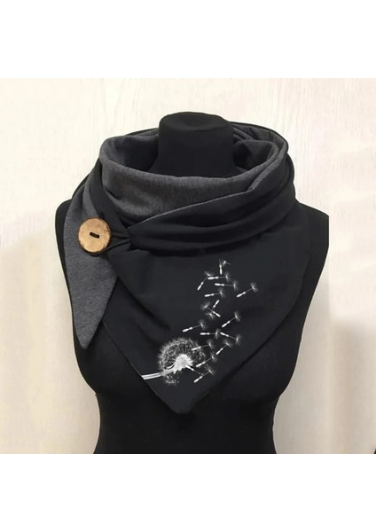 B Tarzı Moda Kadın Tok Nokta Baskı Düğmesi Yumuşak Wrap Günlük Sıcak Eşarplar Şallar Fular En Soie Платок Женский (Yurt Dışından)