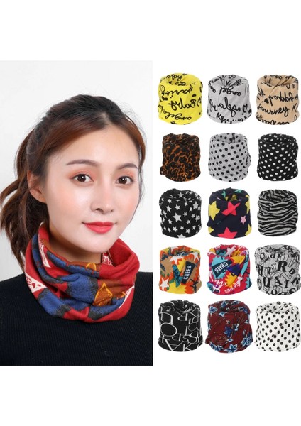 No.10 Tarzı 1 Adet Unisex Renkli Fular Yumuşak Pamuk Sıcak Boyun Eşarp Yaka Sihirli Bandana Yüz Kapağı Doğa Sporları Koşu Bisiklet Aksesuarı (Yurt Dışından)