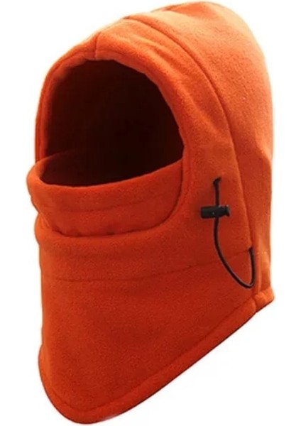 Turuncu Tarzı 2021 Moda Sıcak Kap Kış Erkek Kadın Şapkalar Su Geçirmez Termal Polar Balaclava Şapka Kapşonlu Boyun Isıtıcı Yürüyüş Atkılar Evrensel (Yurt Dışından)