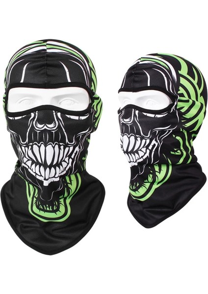 S11 Stili Tek Boyut Skull Print Bandana Balaclava Full Face Mask Scarf Outdoor Fishing Hunting Hiking Cycling Neck Gaiter Face Cover Shield (Yurt Dışından) fırsatları