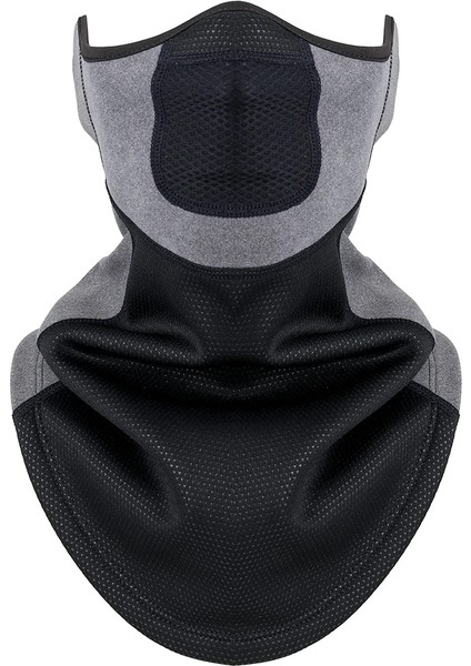 Gri Tarzı Winter Masks Hiking Scarf Thermal Fleece Neck Warm Gaiter Sport Face Bandana Snowboard Ski Cycling Moto Ear Cover Half Tube Mask (Yurt Dışından)