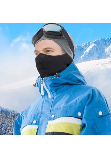 Gri Tarzı Winter Masks Hiking Scarf Thermal Fleece Neck Warm Gaiter Sport Face Bandana Snowboard Ski Cycling Moto Ear Cover Half Tube Mask (Yurt Dışından) fiyatları