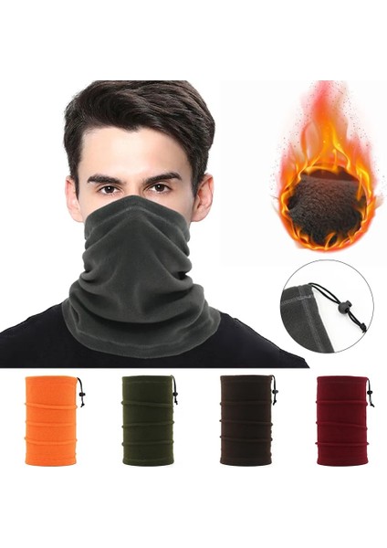 B Tarzı Kış Boyun Buff Polar Boyun Isıtıcı Rüzgar Geçirmez Tüp Eşarp Erkekler Için Bandana Maskesi Yumuşak Yarım Yüz Kapak Ski Snowboard Körüğü Kadınlar (Yurt Dışından) modelleri