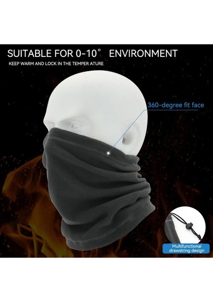 B Tarzı Kış Boyun Buff Polar Boyun Isıtıcı Rüzgar Geçirmez Tüp Eşarp Erkekler Için Bandana Maskesi Yumuşak Yarım Yüz Kapak Ski Snowboard Körüğü Kadınlar (Yurt Dışından) indirimleri