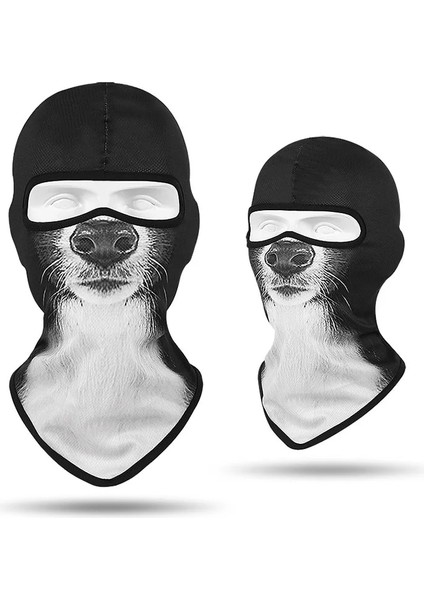 K05 Stili Tek Boyut Hayvan Baskı Balaclava Çocuklar Tam Yüz Maskesi Açık Çocuk Boyun Isıtıcı Körüğü Buffs Eşarp Bisiklete Binme Kayak Kaykay Yüz Kalkanı (Yurt Dışından)
