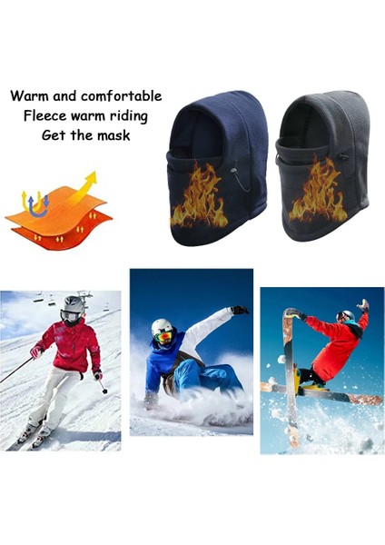 Lacivert Tarzı Kış Polar Sıcak Kasketleri Şapka Erkek Kadın Boyun Isıtıcı Bonnet Yumuşak Kalın Tam Yüz Wargame Kap Yürüyüş Termal Eşarplar Kova Şapka (Yurt Dışından) modelleri
