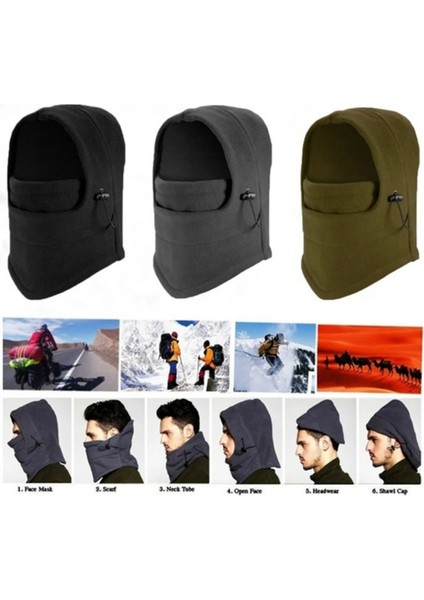 Lacivert Tarzı Kış Polar Sıcak Kasketleri Şapka Erkek Kadın Boyun Isıtıcı Bonnet Yumuşak Kalın Tam Yüz Wargame Kap Yürüyüş Termal Eşarplar Kova Şapka (Yurt Dışından) fırsatları